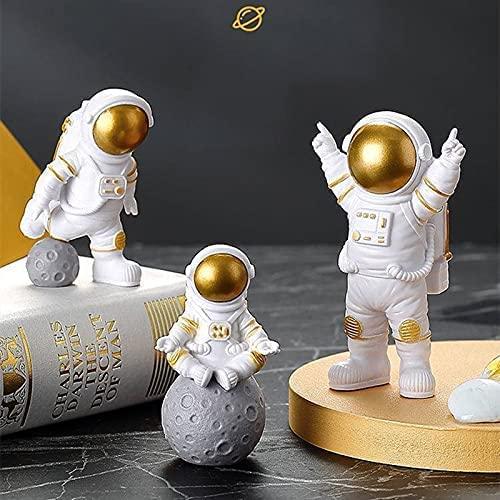 Astronaut Spaceman Statue  Set of 3