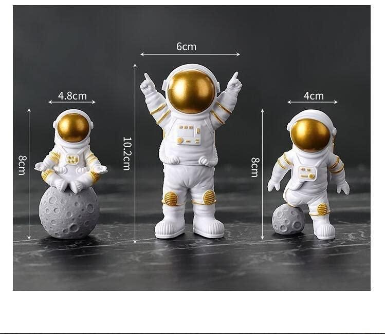 Astronaut Spaceman Statue  Set of 3