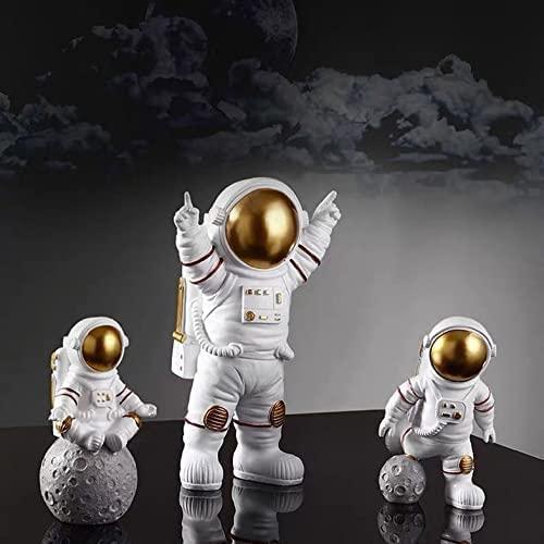 Astronaut Spaceman Statue  Set of 3